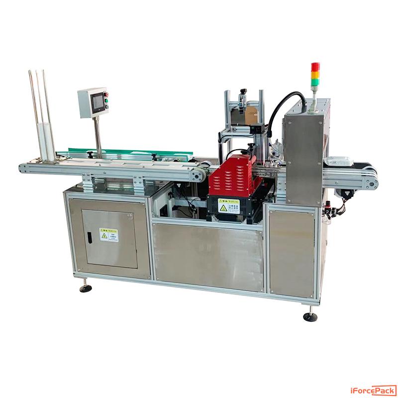 Automatic wet wipe tissue bag cover lid feeding sealing machine