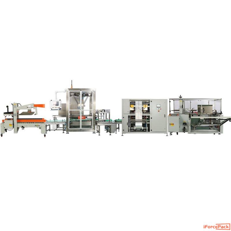 Automatic bottle cartoning packing line
