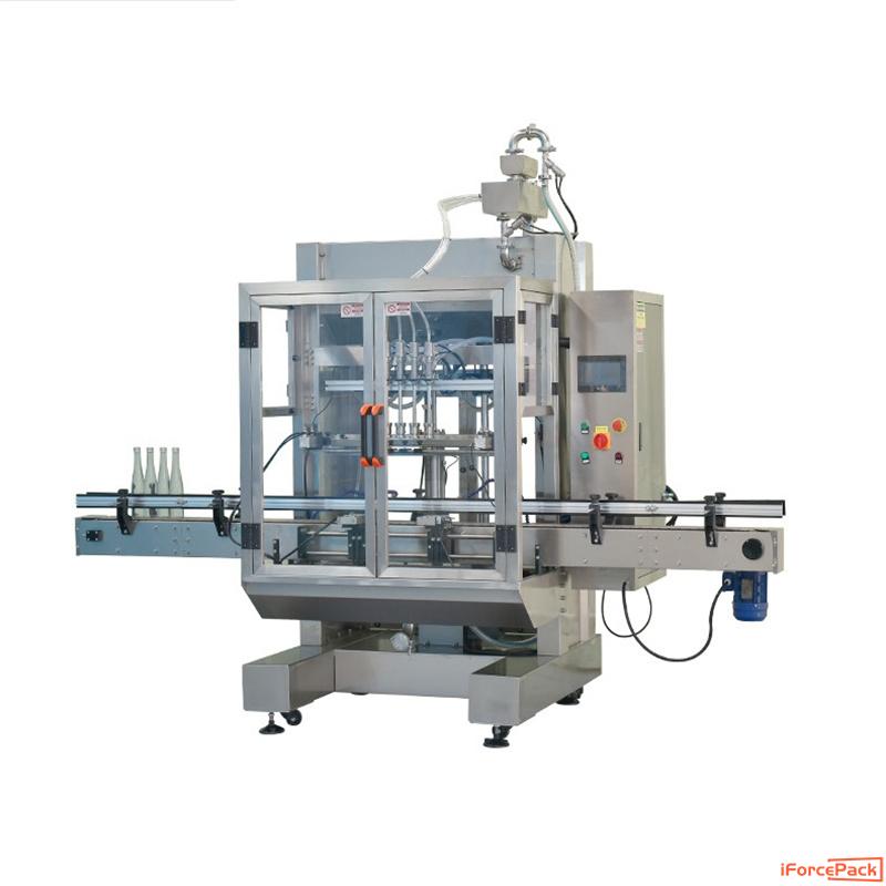 Automatic 4 nozzles bottle vacuum filling machine