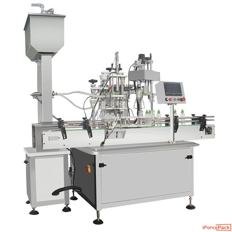 Automatic rotary spray bottle filling capping machine