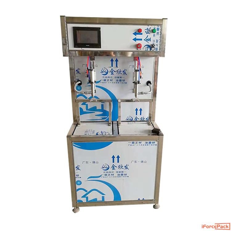 Semi automatic 2 nozzles BIB bag filling machine