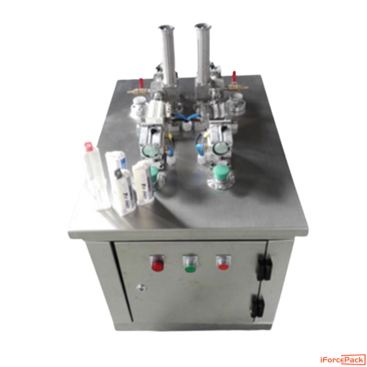 Semi automatic 50ml glass glue MS silicone glue filling machine